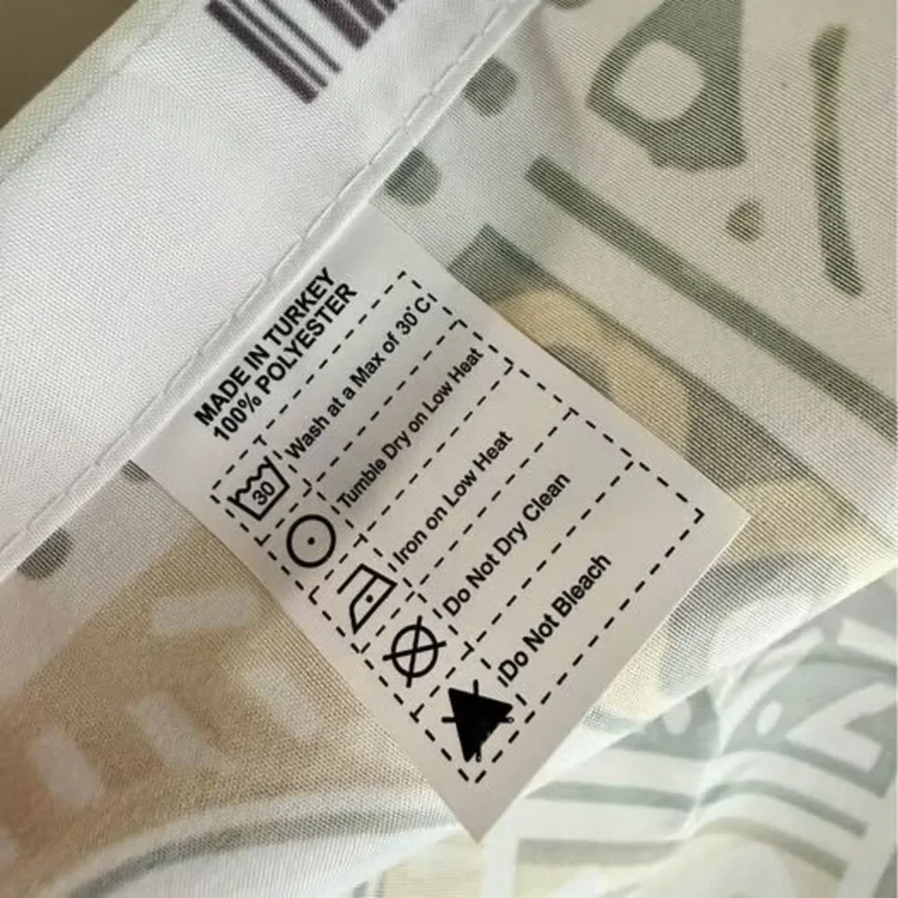 Modern Tribal Geometric Curtains Black Mustard Set of 4